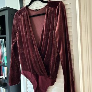 Express Velvet Bodysuit